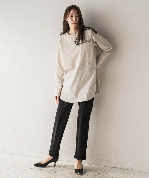 la.f...(大きいサイズ) / ラ・エフ(おおきいサイズ) その他パンツ | 【大きいサイズ】【biyori/新色追加】""ノンストレス""脚線美トラックパンツ≪洗濯機で洗える≫ | 詳細16