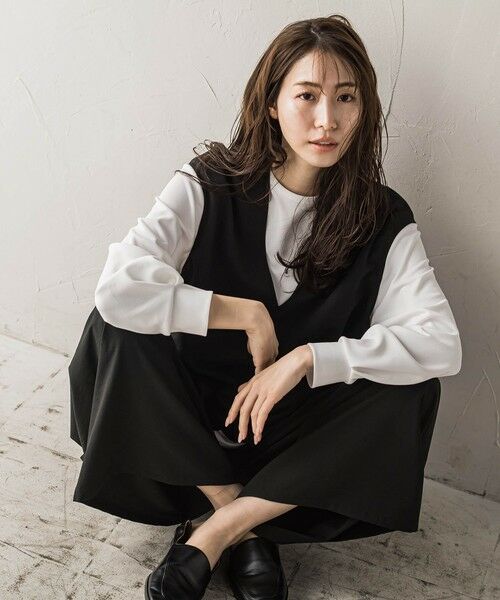 la.f...(大きいサイズ) / ラ・エフ(おおきいサイズ) その他パンツ | 【大きいサイズ】【biyori】""楽ちんキレイ""リネン風ワイドパンツ≪洗濯機で洗える≫ | 詳細23