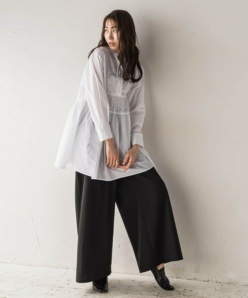 la.f...(大きいサイズ) / ラ・エフ(おおきいサイズ) その他パンツ | 【大きいサイズ】【biyori】""楽ちんキレイ""リネン風ワイドパンツ≪洗濯機で洗える≫ | 詳細24