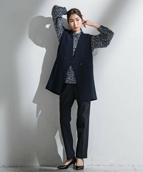 la.f...(大きいサイズ) / ラ・エフ(おおきいサイズ) その他パンツ | 【WEB限定/大きいサイズ】シェルタリングテーパードパンツ≪洗濯機で洗える≫ | 詳細24