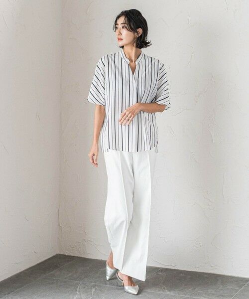 la.f...(大きいサイズ) / ラ・エフ(おおきいサイズ) その他パンツ | 【WEB限定/大きいサイズ】シェルタリングワイドパンツ≪洗濯機で洗える≫ | 詳細7