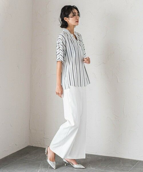 la.f...(大きいサイズ) / ラ・エフ(おおきいサイズ) その他パンツ | 【WEB限定/大きいサイズ】シェルタリングワイドパンツ≪洗濯機で洗える≫ | 詳細8