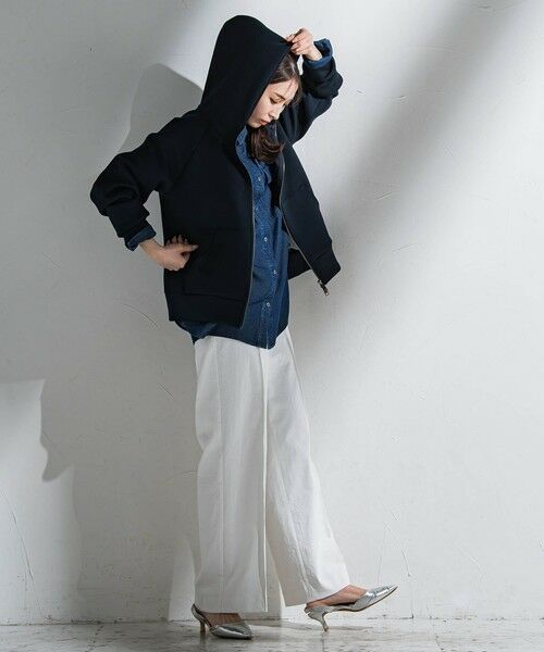 la.f...(大きいサイズ) / ラ・エフ(おおきいサイズ) その他パンツ | 【WEB限定/大きいサイズ】シェルタリングワイドパンツ≪洗濯機で洗える≫ | 詳細22