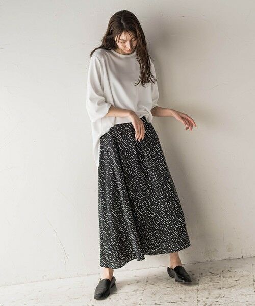 la.f...(大きいサイズ) / ラ・エフ(おおきいサイズ) ミニ・ひざ丈スカート | 【大きいサイズ】【biyori/ノンアイロン】艶めきスカート≪洗濯機で洗える≫ | 詳細14