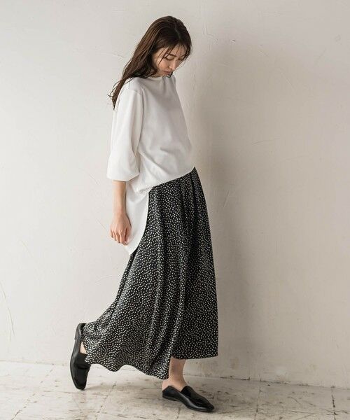 la.f...(大きいサイズ) / ラ・エフ(おおきいサイズ) ミニ・ひざ丈スカート | 【大きいサイズ】【biyori/ノンアイロン】艶めきスカート≪洗濯機で洗える≫ | 詳細15