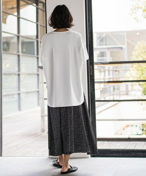 la.f...(大きいサイズ) / ラ・エフ(おおきいサイズ) ミニ・ひざ丈スカート | 【大きいサイズ】【biyori/ノンアイロン】艶めきスカート≪洗濯機で洗える≫ | 詳細6