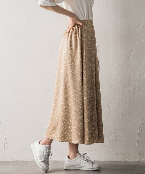 la.f...(大きいサイズ) / ラ・エフ(おおきいサイズ) ミニ・ひざ丈スカート | 【大きいサイズ】【biyori/ノンアイロン】艶めきスカート≪洗濯機で洗える≫ | 詳細18