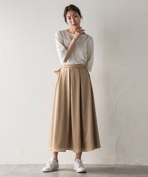 la.f...(大きいサイズ) / ラ・エフ(おおきいサイズ) ミニ・ひざ丈スカート | 【大きいサイズ】【biyori/ノンアイロン】艶めきスカート≪洗濯機で洗える≫ | 詳細21