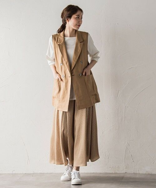 la.f...(大きいサイズ) / ラ・エフ(おおきいサイズ) ミニ・ひざ丈スカート | 【大きいサイズ】【biyori/ノンアイロン】艶めきスカート≪洗濯機で洗える≫ | 詳細23