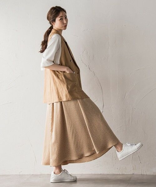 la.f...(大きいサイズ) / ラ・エフ(おおきいサイズ) ミニ・ひざ丈スカート | 【大きいサイズ】【biyori/ノンアイロン】艶めきスカート≪洗濯機で洗える≫ | 詳細24