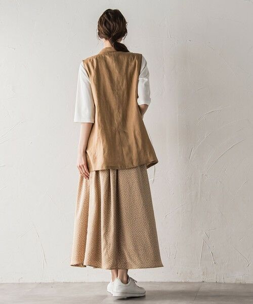 la.f...(大きいサイズ) / ラ・エフ(おおきいサイズ) ミニ・ひざ丈スカート | 【大きいサイズ】【biyori/ノンアイロン】艶めきスカート≪洗濯機で洗える≫ | 詳細25