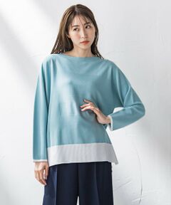 la.f...(大きいサイズ) / ラ・エフ(おおきいサイズ) ニット・セーター | 【大きいサイズ】コットン混ブレンドニット≪手洗い可能≫