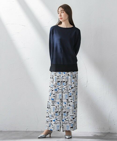 la.f...(大きいサイズ) / ラ・エフ(おおきいサイズ) ニット・セーター | 【大きいサイズ】コットン混ブレンドニット≪手洗い可能≫ | 詳細4