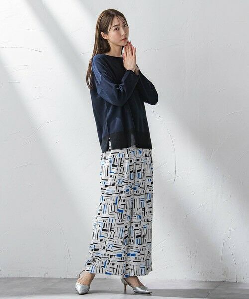 la.f...(大きいサイズ) / ラ・エフ(おおきいサイズ) ニット・セーター | 【大きいサイズ】コットン混ブレンドニット≪手洗い可能≫ | 詳細5