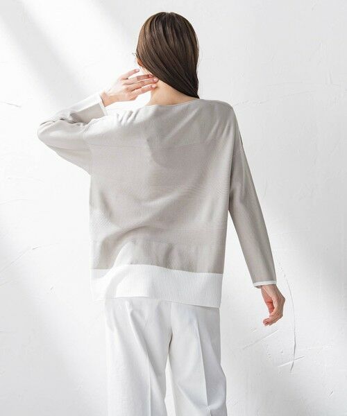 la.f...(大きいサイズ) / ラ・エフ(おおきいサイズ) ニット・セーター | 【大きいサイズ】コットン混ブレンドニット≪手洗い可能≫ | 詳細11