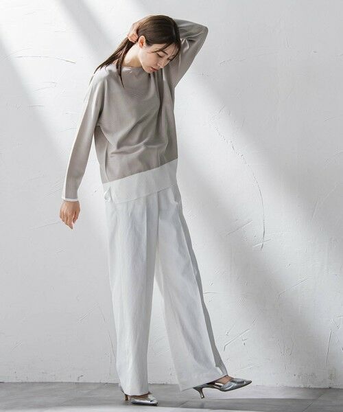 la.f...(大きいサイズ) / ラ・エフ(おおきいサイズ) ニット・セーター | 【大きいサイズ】コットン混ブレンドニット≪手洗い可能≫ | 詳細13