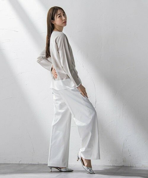 la.f...(大きいサイズ) / ラ・エフ(おおきいサイズ) ニット・セーター | 【大きいサイズ】コットン混ブレンドニット≪手洗い可能≫ | 詳細14