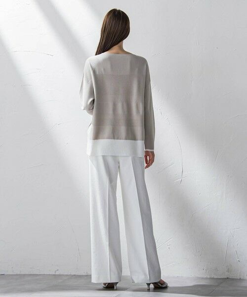 la.f...(大きいサイズ) / ラ・エフ(おおきいサイズ) ニット・セーター | 【大きいサイズ】コットン混ブレンドニット≪手洗い可能≫ | 詳細15