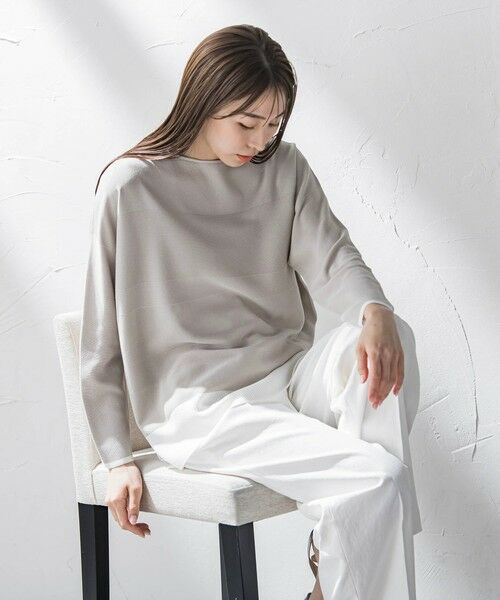 la.f...(大きいサイズ) / ラ・エフ(おおきいサイズ) ニット・セーター | 【大きいサイズ】コットン混ブレンドニット≪手洗い可能≫ | 詳細9