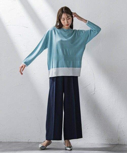 la.f...(大きいサイズ) / ラ・エフ(おおきいサイズ) ニット・セーター | 【大きいサイズ】コットン混ブレンドニット≪手洗い可能≫ | 詳細26