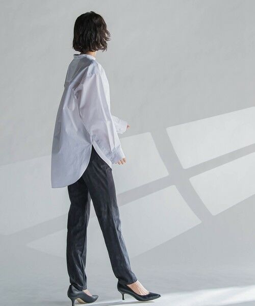 la.f...(大きいサイズ) / ラ・エフ(おおきいサイズ) シャツ・ブラウス | 【大きいサイズ】バンドカラーシャツ≪洗濯機で洗える≫ | 詳細17