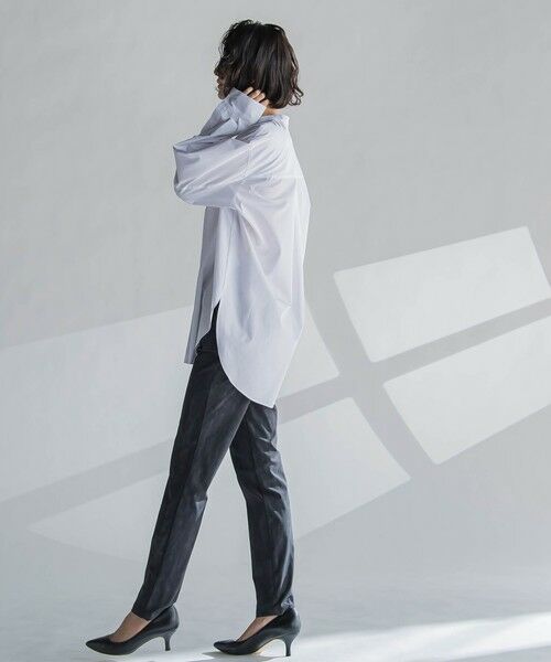 la.f...(大きいサイズ) / ラ・エフ(おおきいサイズ) シャツ・ブラウス | 【大きいサイズ】バンドカラーシャツ≪洗濯機で洗える≫ | 詳細18