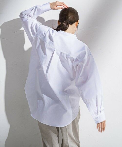 la.f...(大きいサイズ) / ラ・エフ(おおきいサイズ) シャツ・ブラウス | 【大きいサイズ】バンドカラーシャツ≪洗濯機で洗える≫ | 詳細7