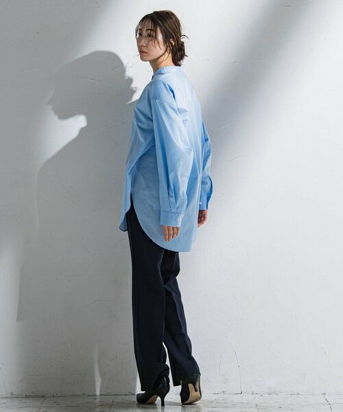 la.f...(大きいサイズ) / ラ・エフ(おおきいサイズ) シャツ・ブラウス | 【大きいサイズ】バンドカラーシャツ≪洗濯機で洗える≫ | 詳細26