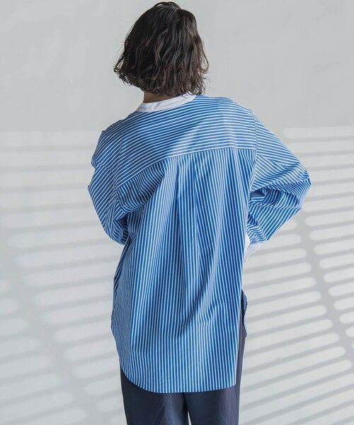 la.f...(大きいサイズ) / ラ・エフ(おおきいサイズ) シャツ・ブラウス | 【大きいサイズ】バンドカラーシャツ≪洗濯機で洗える≫ | 詳細30