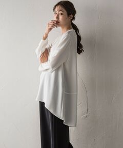 la.f...(大きいサイズ) / ラ・エフ(おおきいサイズ) シャツ・ブラウス | 【大きいサイズ】【biyori】""着心地さらっと""万能フレアチュニック≪洗濯機で洗える≫