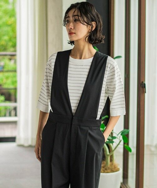 la.f...(大きいサイズ) / ラ・エフ(おおきいサイズ) サロペット・オールインワン | 【大きいサイズ】オールインワンワイドパンツ | 詳細4