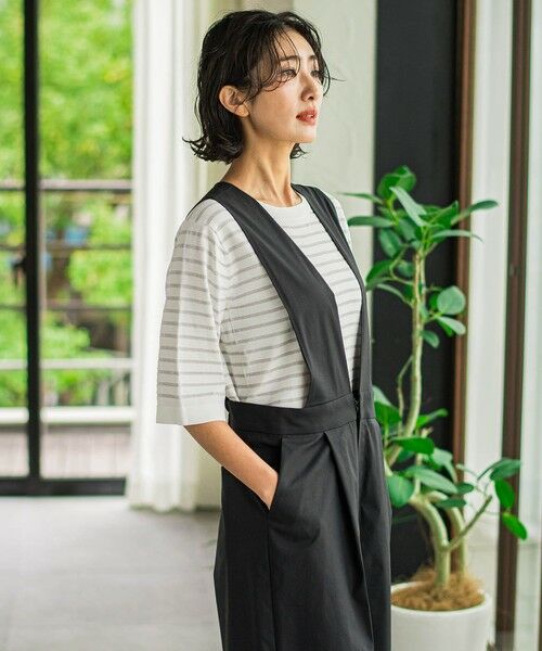 la.f...(大きいサイズ) / ラ・エフ(おおきいサイズ) サロペット・オールインワン | 【大きいサイズ】オールインワンワイドパンツ | 詳細5