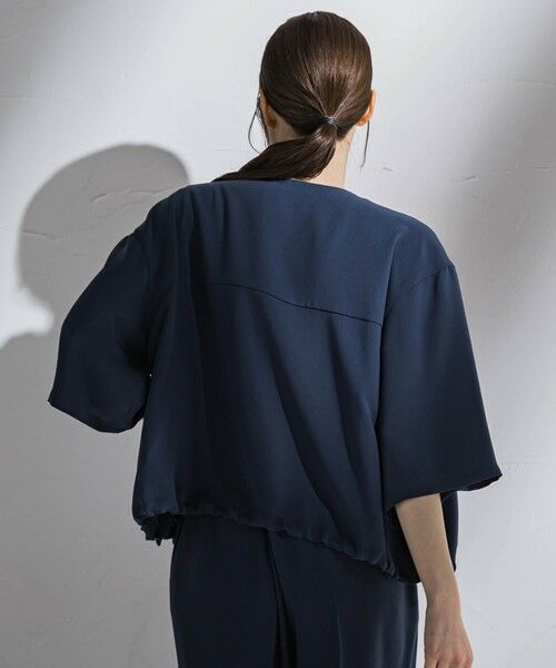 la.f...(大きいサイズ) / ラ・エフ(おおきいサイズ) テーラードジャケット | 【大きいサイズ】【旅楽シリーズ】”シワレス”ジップアップブルゾン≪洗濯機で洗える≫ | 詳細14