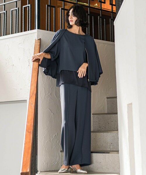 la.f...(大きいサイズ) / ラ・エフ(おおきいサイズ) テーラードジャケット | 【大きいサイズ】【旅楽シリーズ】”シワレス”ジップアップブルゾン≪洗濯機で洗える≫ | 詳細10