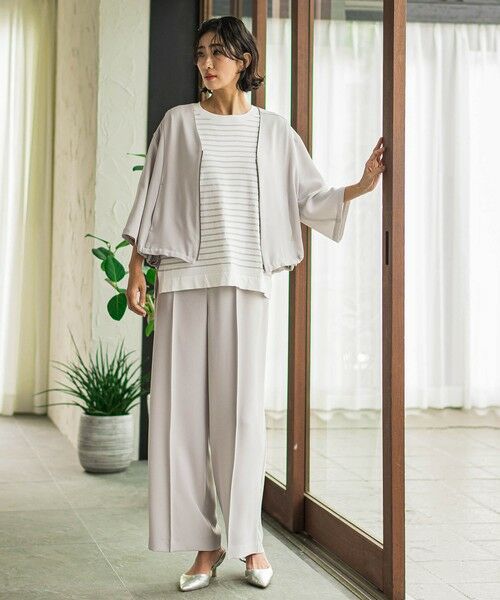 la.f...(大きいサイズ) / ラ・エフ(おおきいサイズ) テーラードジャケット | 【大きいサイズ】【旅楽シリーズ】”シワレス”ジップアップブルゾン≪洗濯機で洗える≫ | 詳細29