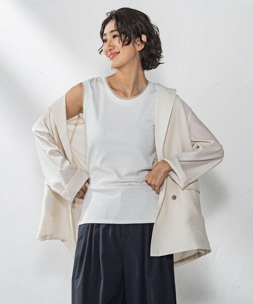 la.f...(大きいサイズ) / ラ・エフ(おおきいサイズ) テーラードジャケット | 【大きいサイズ】シアージャケット≪手洗い可能≫ | 詳細19