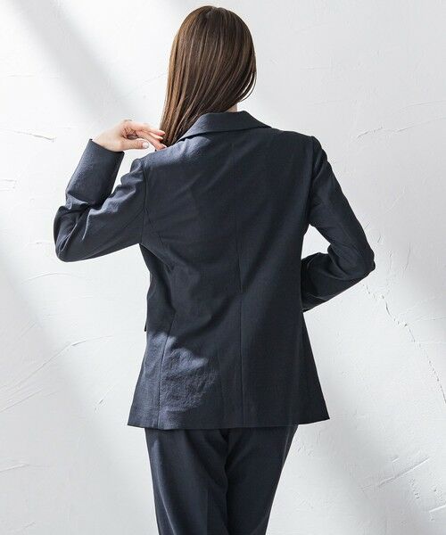 la.f...(大きいサイズ) / ラ・エフ(おおきいサイズ) テーラードジャケット | 【大きいサイズ】シェルタリングジャケット≪洗濯機で洗える≫ | 詳細2