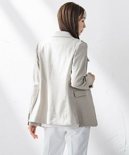 la.f...(大きいサイズ) / ラ・エフ(おおきいサイズ) テーラードジャケット | 【大きいサイズ】シェルタリングジャケット≪洗濯機で洗える≫ | 詳細12