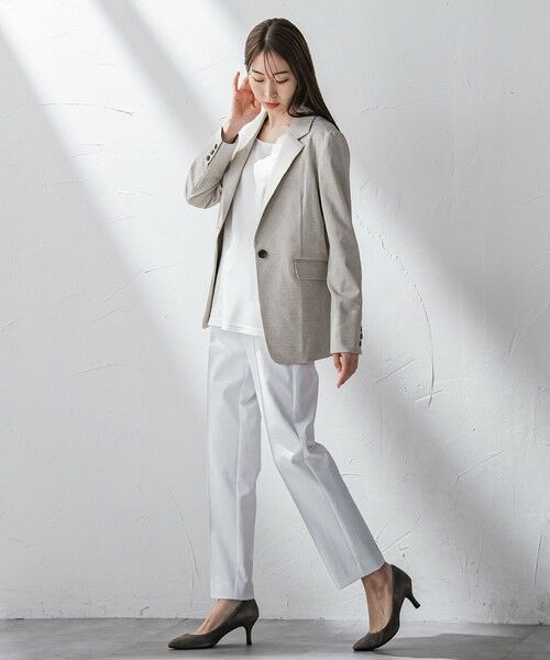 la.f...(大きいサイズ) / ラ・エフ(おおきいサイズ) テーラードジャケット | 【大きいサイズ】シェルタリングジャケット≪洗濯機で洗える≫ | 詳細15