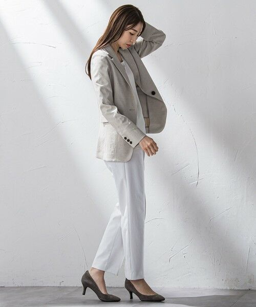 la.f...(大きいサイズ) / ラ・エフ(おおきいサイズ) テーラードジャケット | 【大きいサイズ】シェルタリングジャケット≪洗濯機で洗える≫ | 詳細17