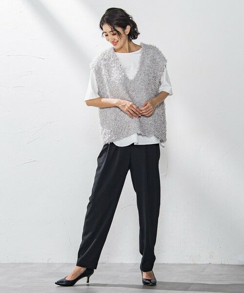 la.f...(大きいサイズ) / ラ・エフ(おおきいサイズ) カットソー | 【大きいサイズ】バックサテンカットソー≪洗濯機で洗える≫ | 詳細11