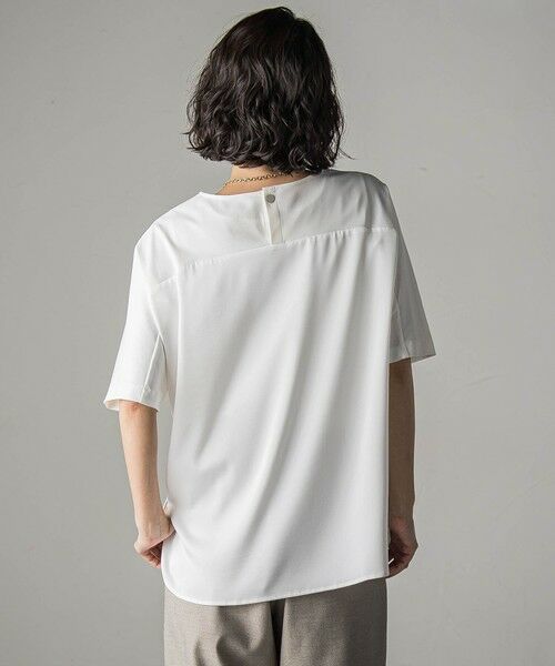 la.f...(大きいサイズ) / ラ・エフ(おおきいサイズ) カットソー | 【大きいサイズ】バックサテンカットソー≪洗濯機で洗える≫ | 詳細2