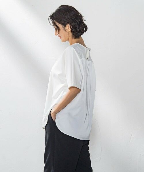 la.f...(大きいサイズ) / ラ・エフ(おおきいサイズ) カットソー | 【大きいサイズ】バックサテンカットソー≪洗濯機で洗える≫ | 詳細6