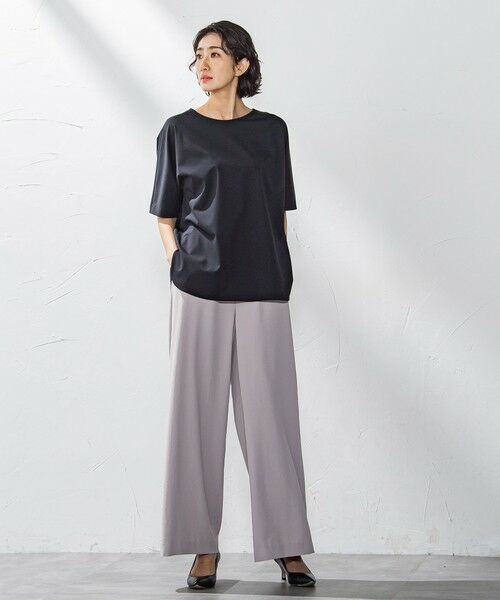 la.f...(大きいサイズ) / ラ・エフ(おおきいサイズ) カットソー | 【大きいサイズ】バックサテンカットソー≪洗濯機で洗える≫ | 詳細15