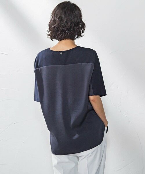 la.f...(大きいサイズ) / ラ・エフ(おおきいサイズ) カットソー | 【大きいサイズ】バックサテンカットソー≪洗濯機で洗える≫ | 詳細24