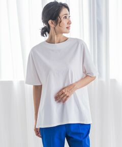 大きいサイズ】トリコットシフォンカットソー≪洗濯機で洗える