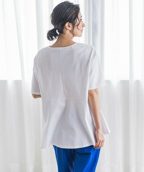 la.f...(大きいサイズ) / ラ・エフ(おおきいサイズ) カットソー | 【大きいサイズ】バックフレアカットソー≪洗濯機で洗える≫ | 詳細2