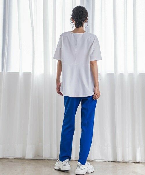 la.f...(大きいサイズ) / ラ・エフ(おおきいサイズ) カットソー | 【大きいサイズ】バックフレアカットソー≪洗濯機で洗える≫ | 詳細4