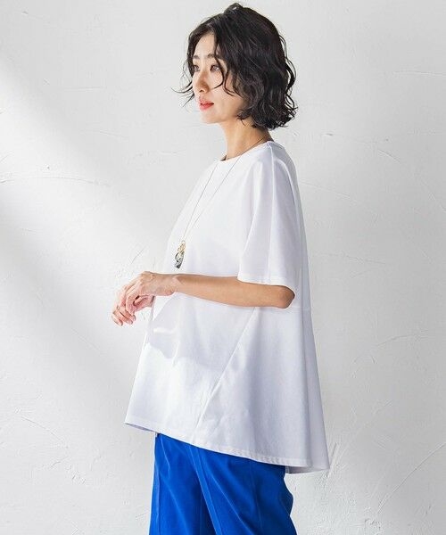 la.f...(大きいサイズ) / ラ・エフ(おおきいサイズ) カットソー | 【大きいサイズ】バックフレアカットソー≪洗濯機で洗える≫ | 詳細7