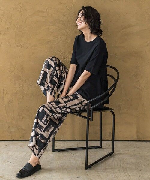 la.f...(大きいサイズ) / ラ・エフ(おおきいサイズ) カットソー | 【大きいサイズ】バックフレアカットソー≪洗濯機で洗える≫ | 詳細21